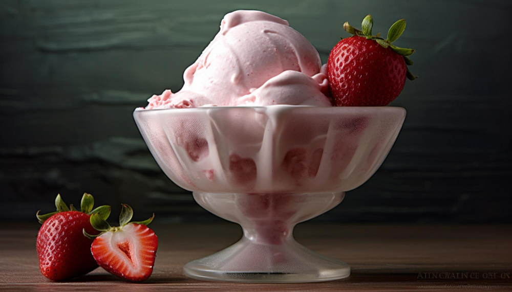 3 Passos Para Fazer a Receita de Creme Gelado de Morango 🍓❄️ – A Sobremesa Perfeita Para Dias Quentes!